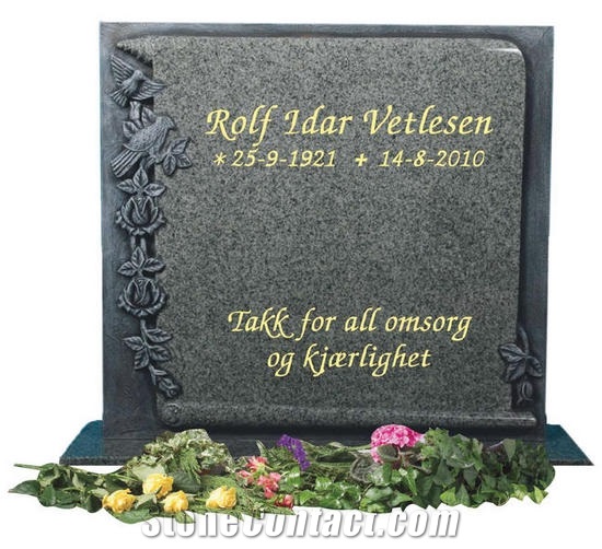 Iddefjord Granite Tombstone, Iddefjord Grey Granite Tombstone
