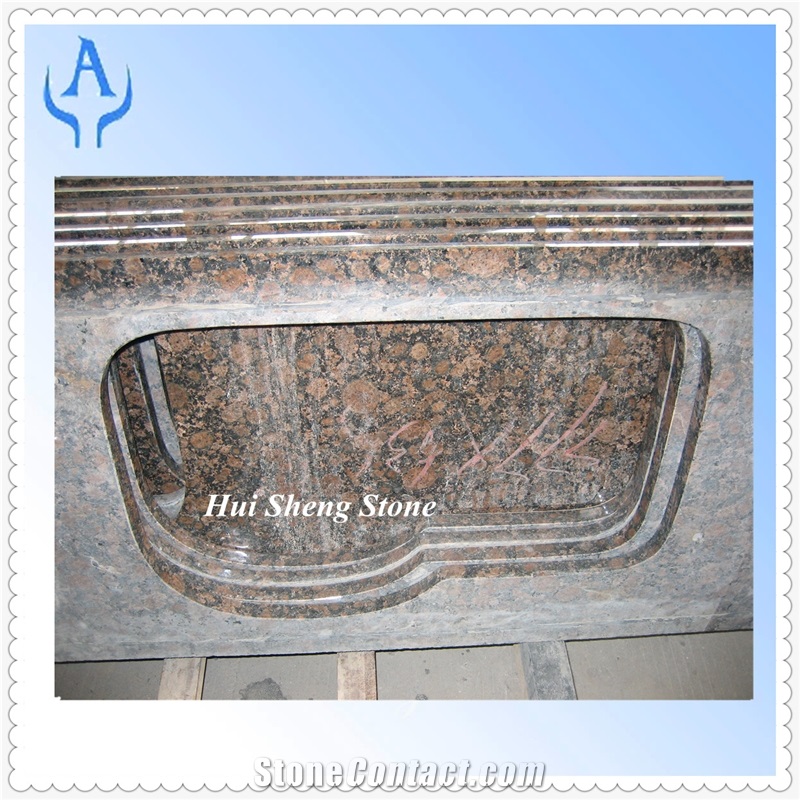 Granite Brown Kitchen Countertop Vanity Top, Brown Granite