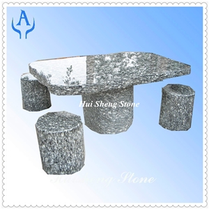 Granite Grey Garden Table Chair Set, Grey Granite