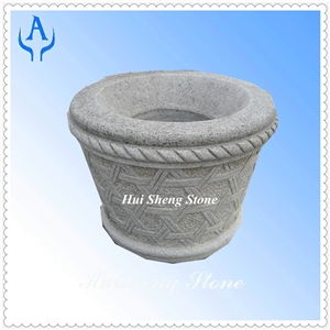 Grey G603 Granite Garden Flower Planters