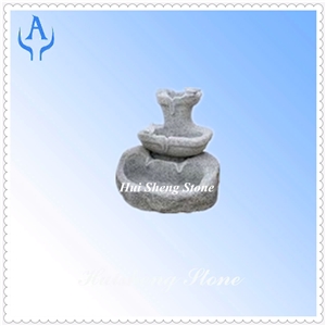 Grey Granite Landscaping Fountain, Grey Granite Grey Granite Landscaping Fountain, Grey Granite