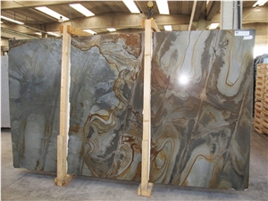 Illusion Blue Quartzite Slabs