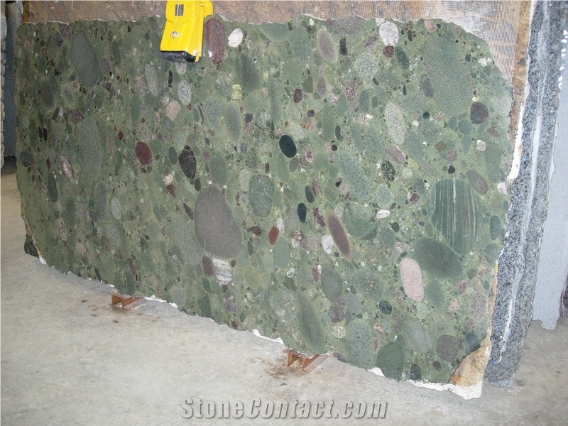 Twister Green Granite Slabs