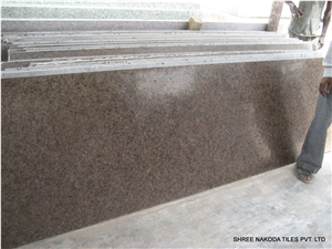 Cherry Brown Granite Slabs, India Brown Granite