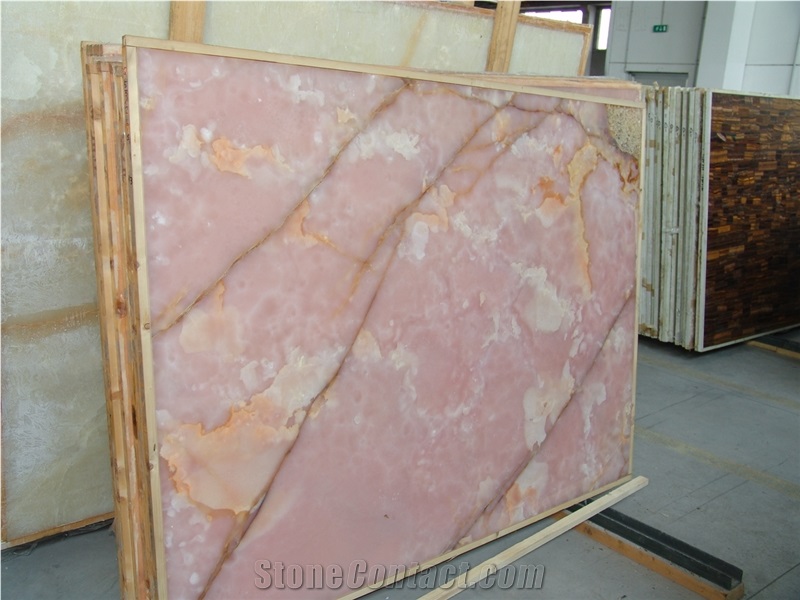 Onice Rosa - Onyx Rose, Slabs & Tiles