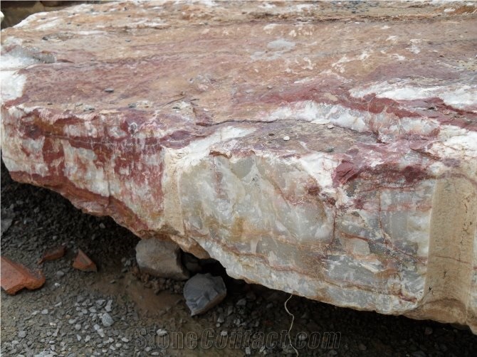 Red Skin Onyx Boulders, Red Onyx Block