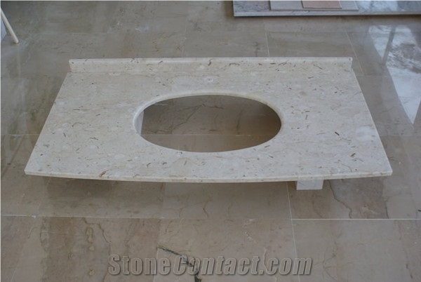 Perlato Sicilia Bathroom Tops, Vanities, Perlato Sicilia Beige Limestone Bathroom Tops