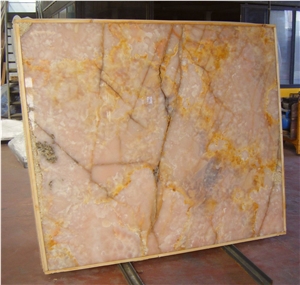Onice Rosa Slabs, Italy Pink Onyx