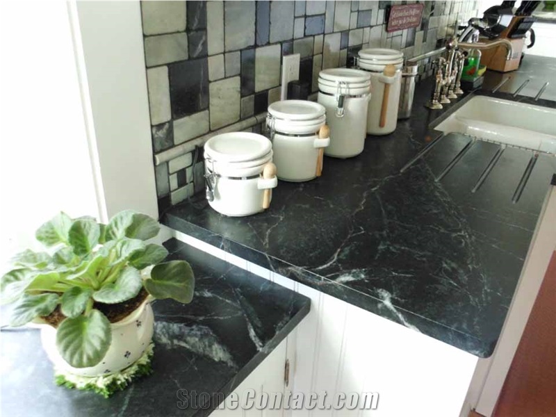 Porto Alegre Soapstone Counters, Porto Alegre Green Soapstone Kitchen Countertops