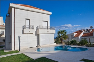 Hum Albus White Limestone Facade