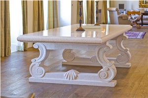 Stone Table Diocletian, White Limestone Tables