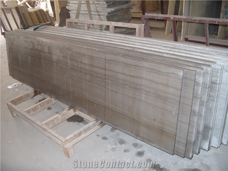 Athens Wood Chinese Marble Slab & Tile, Athen Grey Marble,Polished China Grey Marble for Wall Panel,Flooring