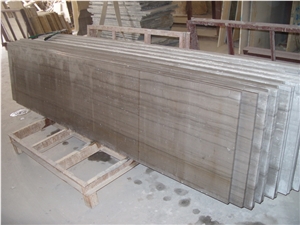Athens Wood Chinese Marble Slab & Tile, Athen Grey Marble,Polished China Grey Marble for Wall Panel,Flooring