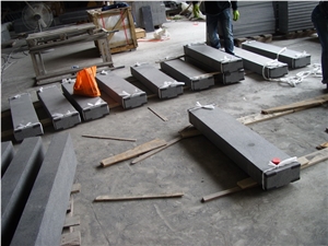 G684 Black Basalt Flamed Curbstone,Black Basalt Kerbstone
