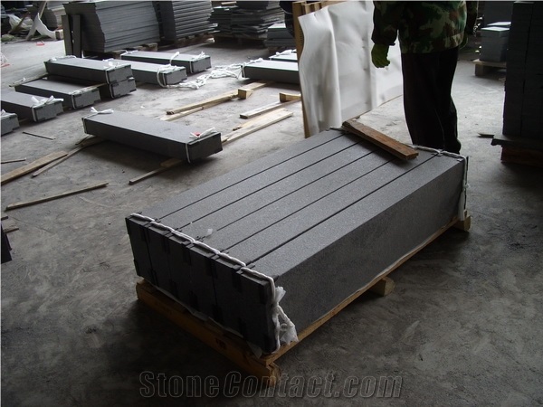 G684 Black Basalt Flamed Curbstone,Black Basalt Kerbstone