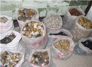 Polished Mixed Pebble Stone Color Stone