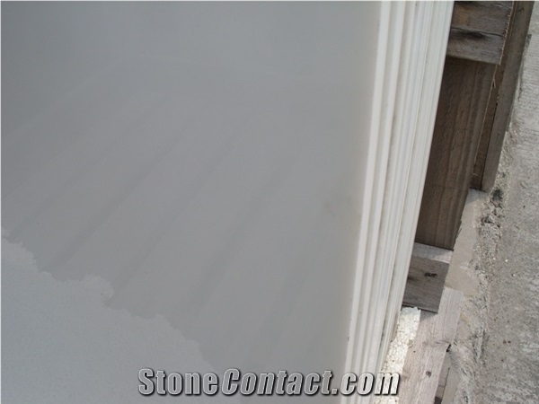 Pure White Stone,White Artificial Stone Slabs & Tiles for Countertop,Flooring,Walling