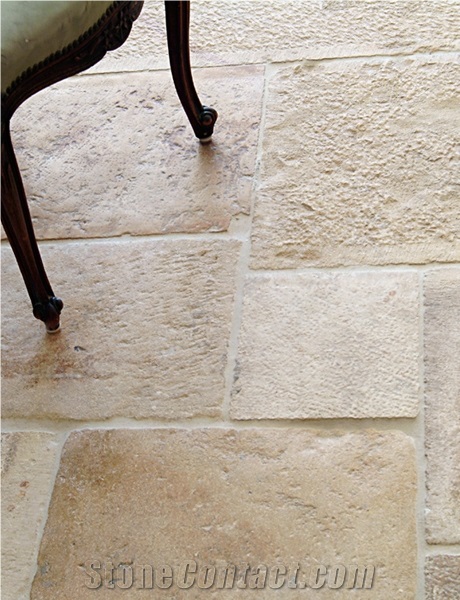 Antique Reclaimed French Bourgogne Limestone, Pierre De Bourgogne Limestone Tiles