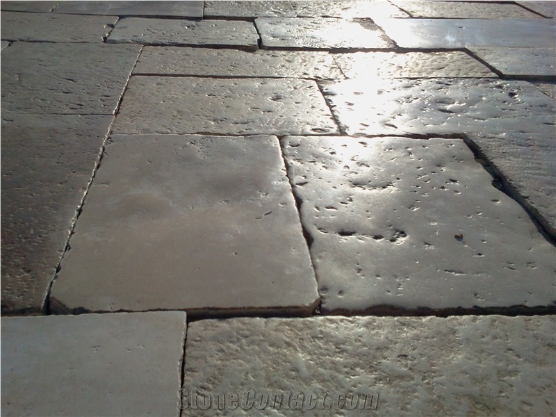 FRENCH LIMESTONE FLOORING, RECLAIMED STONE FLOORS,