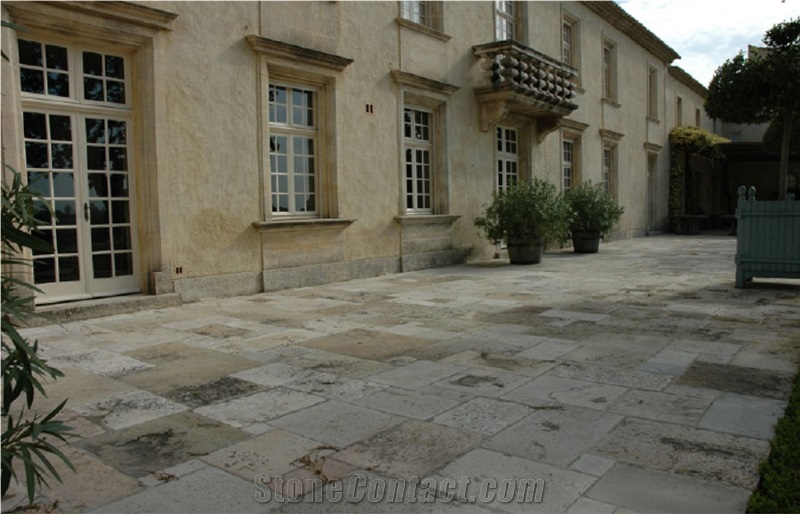 RECLAIMED FRENCH LIMESTONE FLOORING, France Beige Limestone Slabs & Tiles