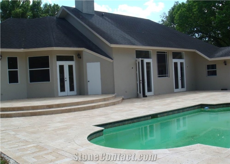 Beige Travertine Pavers