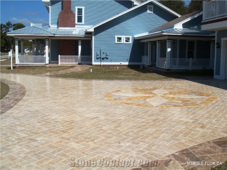 Beige Travertine Pavers