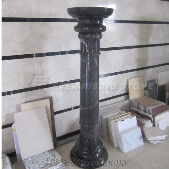 China Black and White Marble Columns
