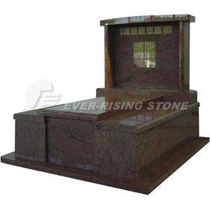 Granite Tombstone Multicolor Red Granite Tombstone Multicolor Red