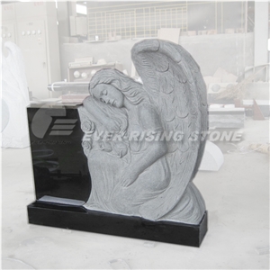 Shanxi Black Granite Angel Monument