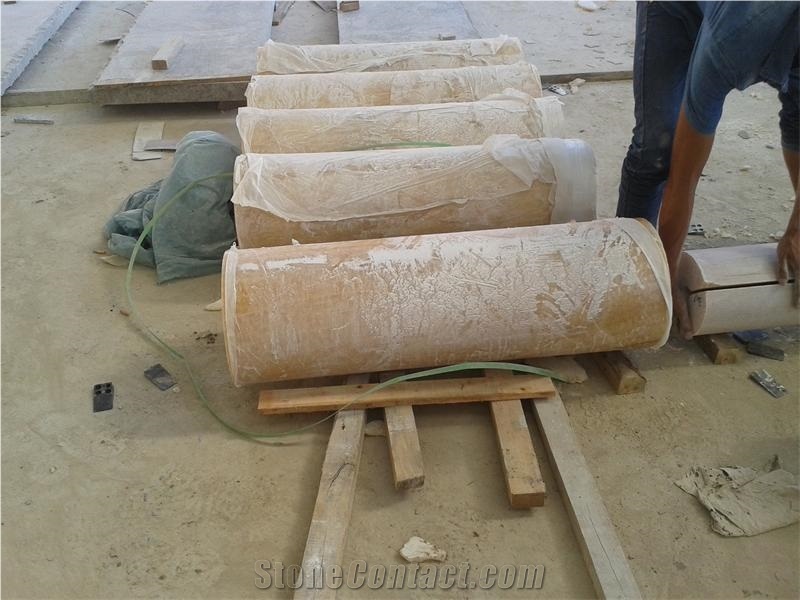 Honey Onyx Column Hollowed Inside
