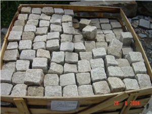 Yellow Granite G682 Cube Stone, Cubic Stone, Cobbl
