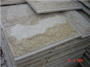 Yellow Granite Mushroom for Wall Panel, G682 Mushr