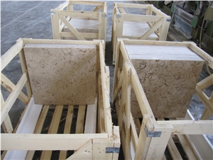 Fossil Beige Marble Slabs & Tiles, Iran Fossil Beige Marble