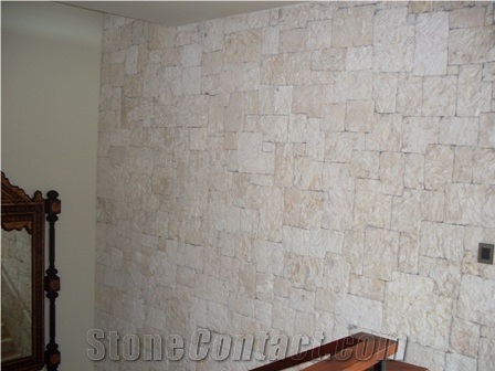 Classic Coral Stone Split Surface Wall Cladding, Classic Coral Beige Tiles for Wall