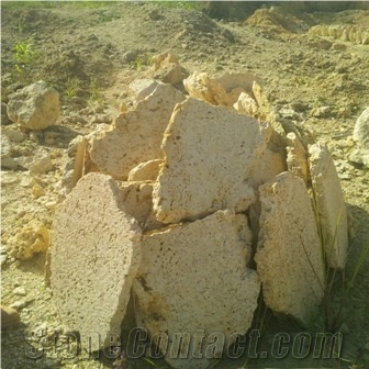 Boca Chica Beige Limestone Irregular Flagstone