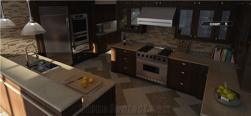 Stick Mosaic Wall Tiles, Emperador Brown Marble Mosaic