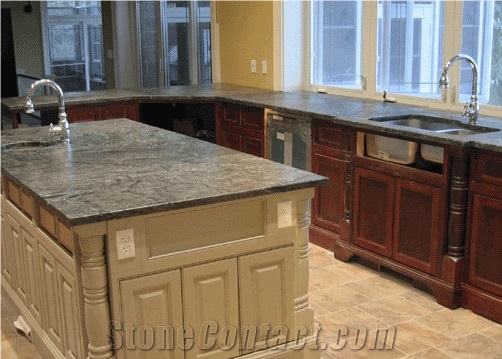 Dry Green Soapstone Countertops
