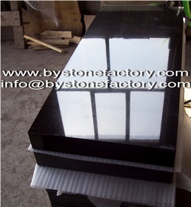 Granite Tombstone and Monument, Black Granite Tombstone
