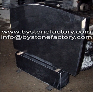 Granite Tombstone and Monument, Black Granite Tombstone
