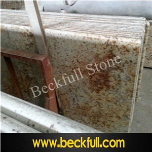 Rusty Stone Granite Countertops, Almond Gold Yellow Granite Countertops Rusty Stone Granite Countertops, Almond Gold Yellow Granite Countertops