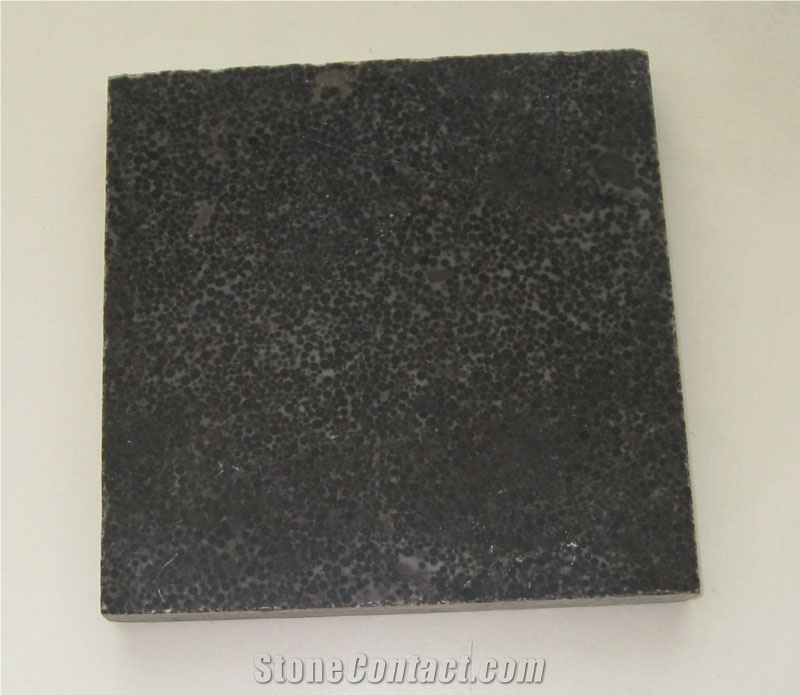 Manchu Caviar Limestone Tile, China Black Limestone