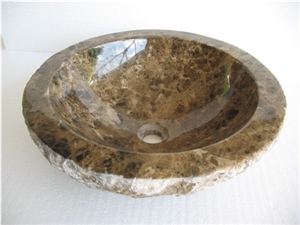 Emperador Marble Wash Basin(Round)