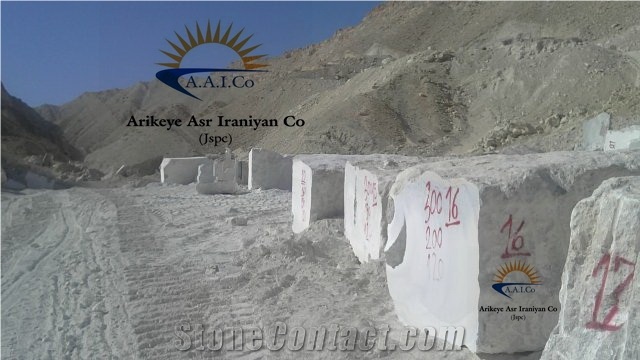 Persian White Alabaster Block, Iran White Alabaster