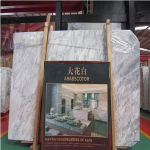 Arabescato White Marble Slab, Italian White Marble Slab