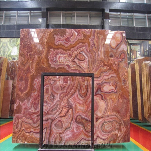 Red Multicolor Slabs, Fantastico Onyx Slabs & Tiles