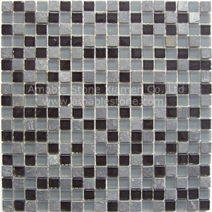 Glass Cubic Stone Mosaic