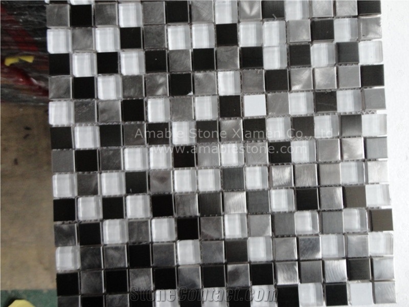Glass Cubic Stone Mosaic