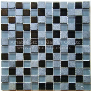 Glass Natural Stone Mosaic