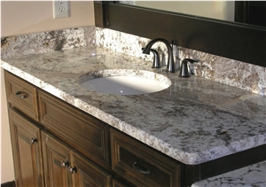 Delicatus White Granite Vanity Top