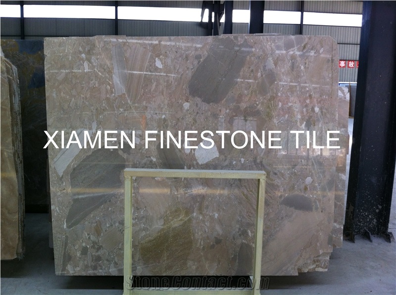 Picasso Marble Slab and Tile, China Brown Marble